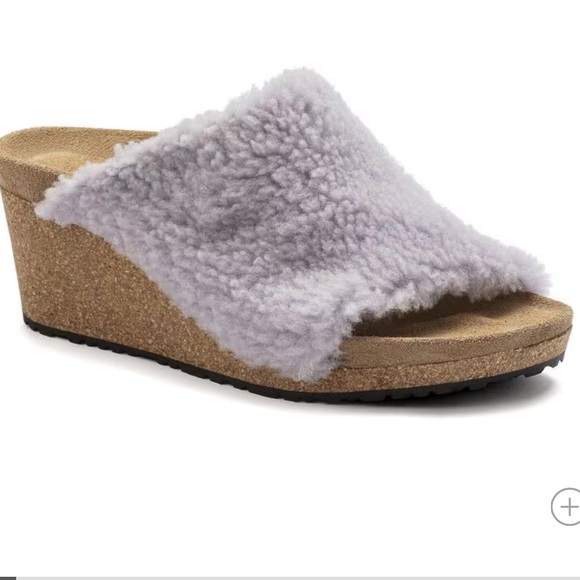 Birkenstock Women's‎ Teddy purple fog  Namica Wedge Sandals Size 40 (9 US) - Picture 1 of 10